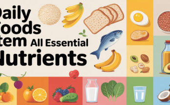 সকল পুষ্টি উপাদান যে সকল খাবারে পাবেন | Complete Guide to Essential Nutrients