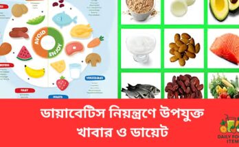 ডায়াবেটিস রোগীদের জন্য স্বাস্থ্যকর প্লেট – স্টার্চবিহীন সবজি, আস্ত শস্যদানা ও চর্বিযুক্ত মাছ