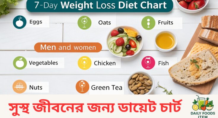৭ দিনের ওজন কমানোর ডায়েট চার্ট